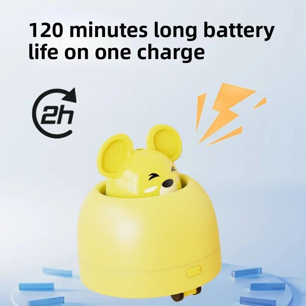 Electric Automatic Cat Teasing Device Smart USB Charging Interactive Cat Toy Plastic Retractable Head Moving Mouse Toy