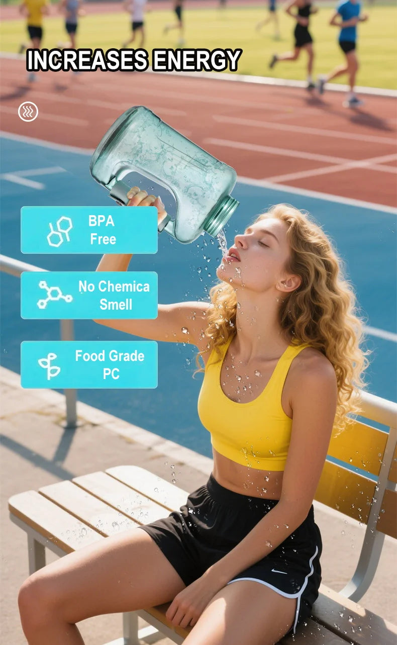 Hydrogen-Rich Water Container Portable Hydrogen Water Bottle Gym Sports Fitness Hydrogen-Rich Sports Bottle Water Kettle 1.5L