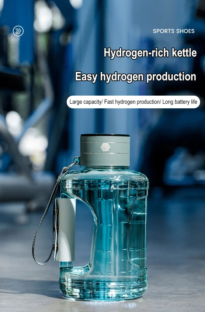 Hydrogen-Rich Water Container Portable Hydrogen Water Bottle Gym Sports Fitness Hydrogen-Rich Sports Bottle Water Kettle 1.5L