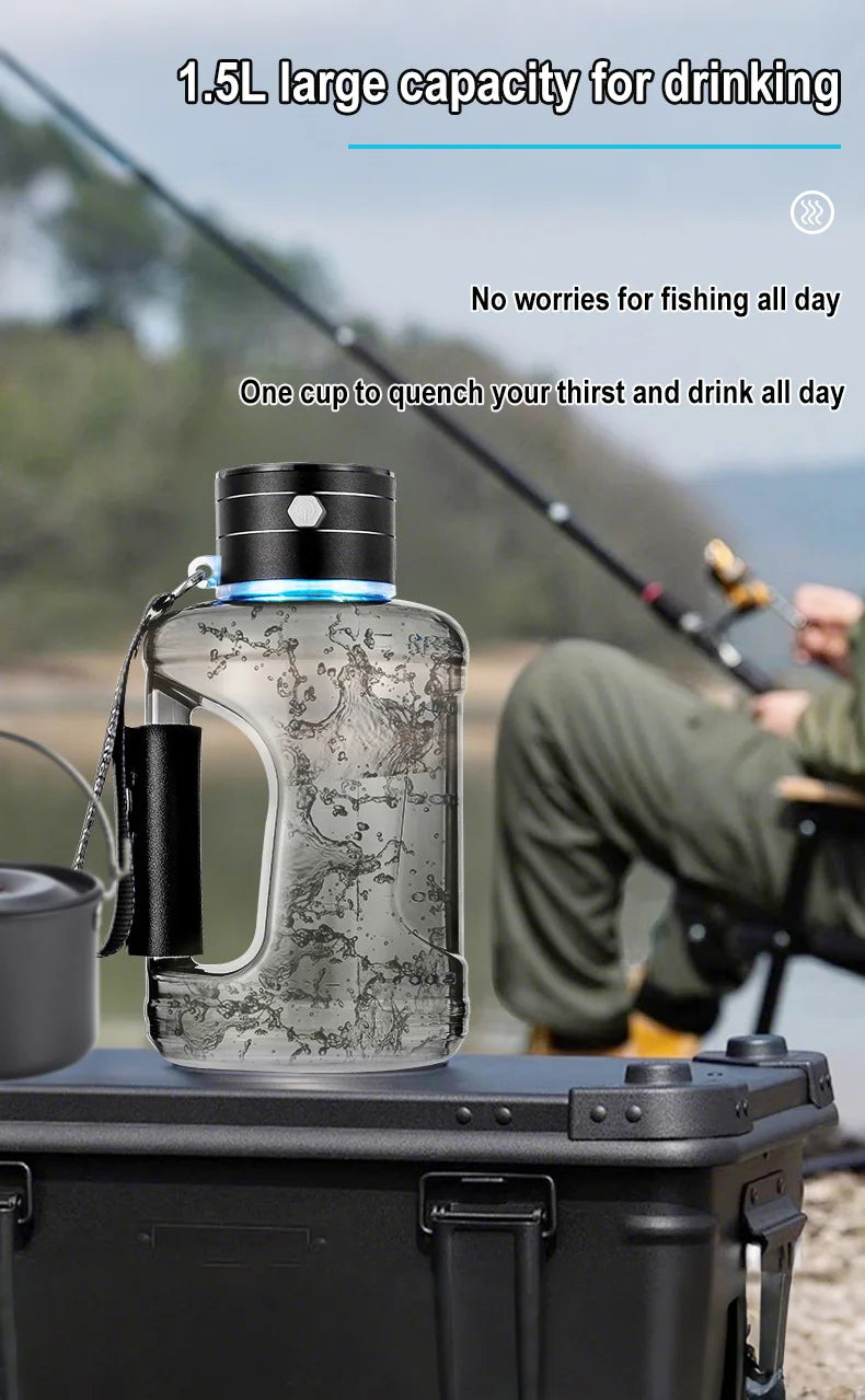 Hydrogen-Rich Water Container Portable Hydrogen Water Bottle Gym Sports Fitness Hydrogen-Rich Sports Bottle Water Kettle 1.5L