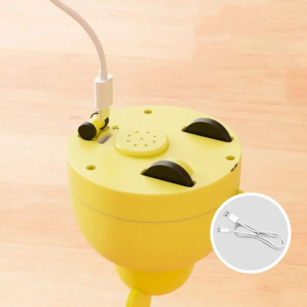 Electric Automatic Cat Teasing Device Smart USB Charging Interactive Cat Toy Plastic Retractable Head Moving Mouse Toy