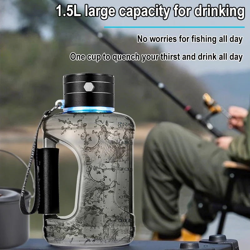 Hydrogen-Rich Water Container Portable Hydrogen Water Bottle Gym Sports Fitness Hydrogen-Rich Sports Bottle Water Kettle 1.5L