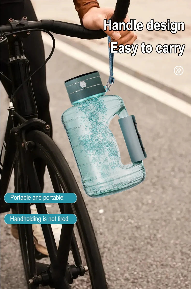 Hydrogen-Rich Water Container Portable Hydrogen Water Bottle Gym Sports Fitness Hydrogen-Rich Sports Bottle Water Kettle 1.5L