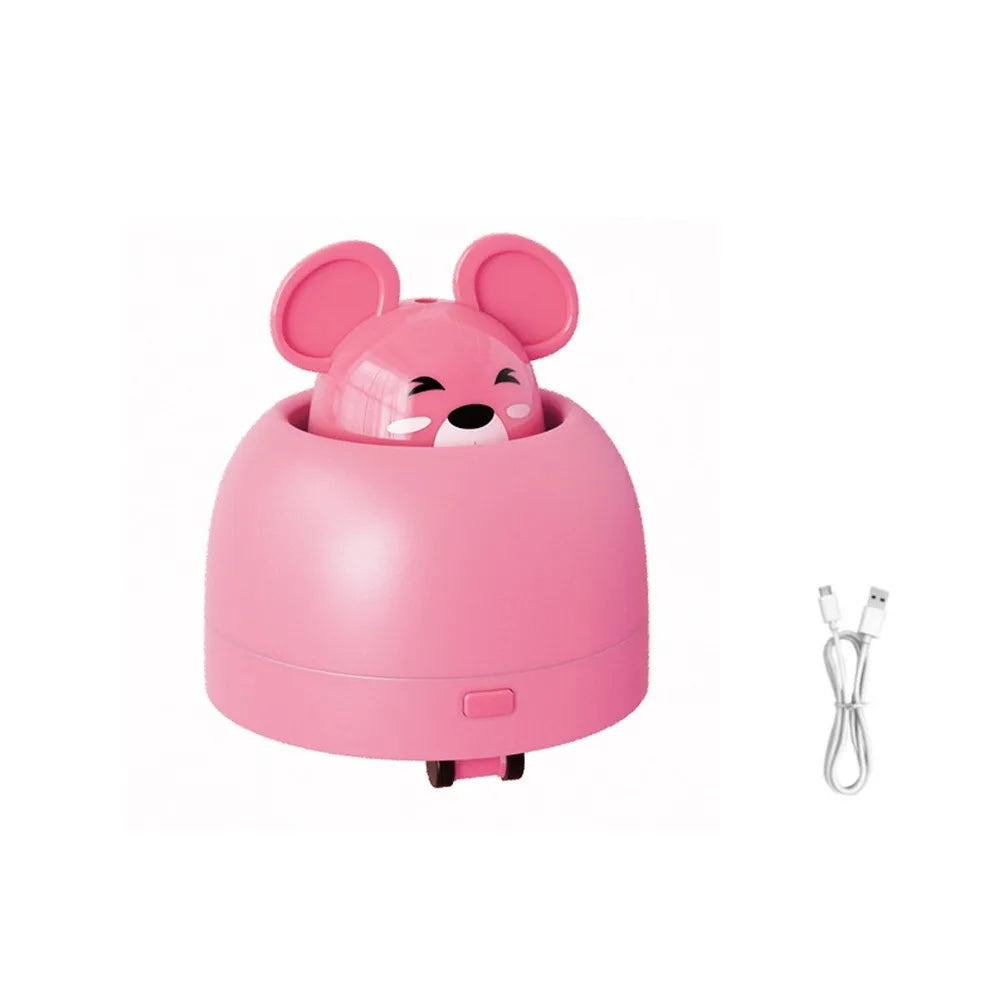 Electric Automatic Cat Teasing Device Smart USB Charging Interactive Cat Toy Plastic Retractable Head Moving Mouse Toy