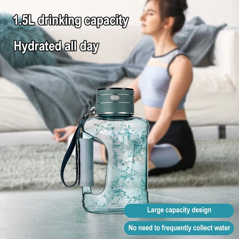 Hydrogen-Rich Water Container Portable Hydrogen Water Bottle Gym Sports Fitness Hydrogen-Rich Sports Bottle Water Kettle 1.5L